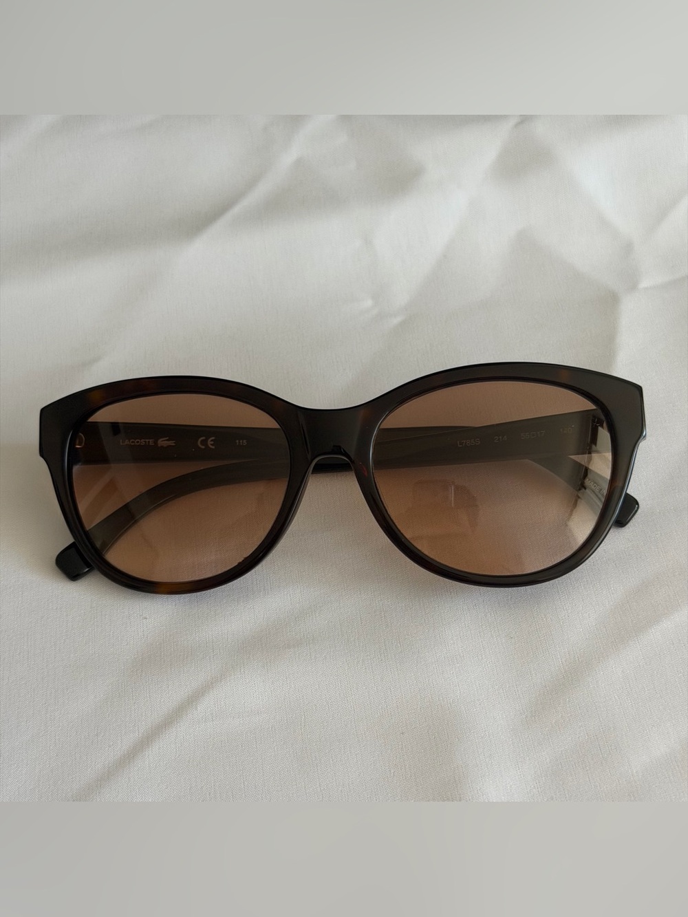 Lacoste L785S Tortoise Shell Sunglasses | Brown Gradient Lenses 55-17-140